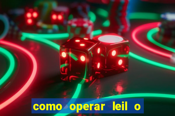 como operar leil o de abertura mini indice